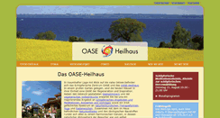 Desktop Screenshot of oase-heilhaus.de