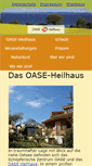 Mobile Screenshot of oase-heilhaus.de