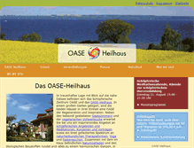 Tablet Screenshot of oase-heilhaus.de